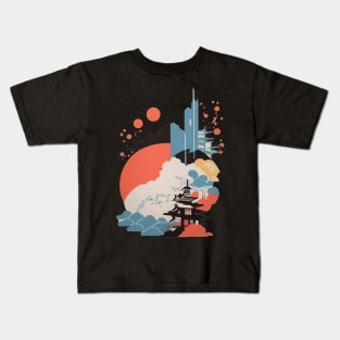 Simple Japanese designs Kids T-Shirt